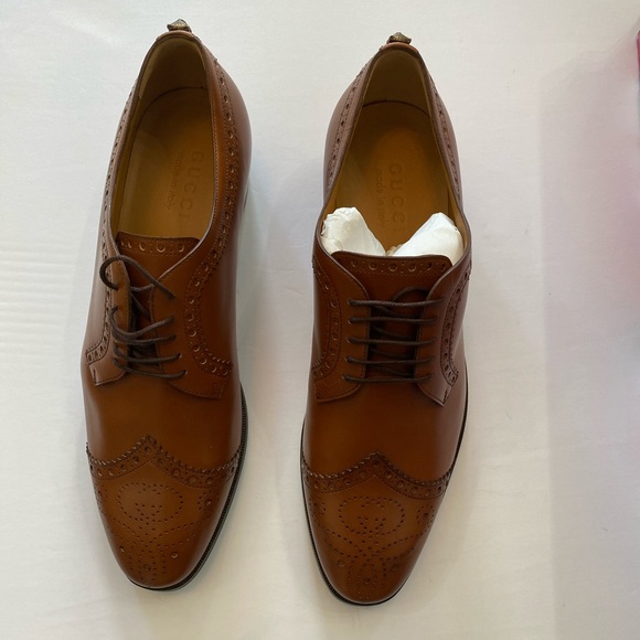 NIB Full set Gucci men’s waxed calf brogues - Picture 6 of 16